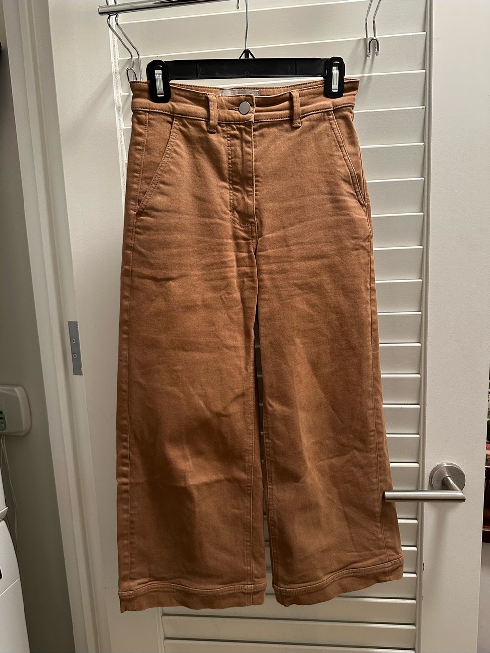 Everlane Wide-Leg High-Rise Cropped Twill